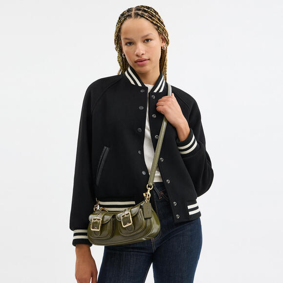 Ashton Bag,  EUC, Olive With Gold Hardware - Picture 3 of 11